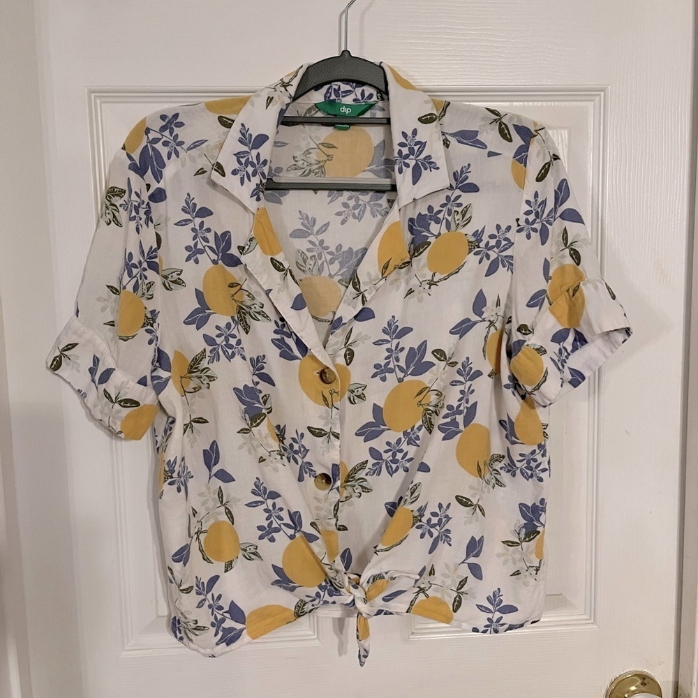 Womens tied front top - Picture 3 of 4